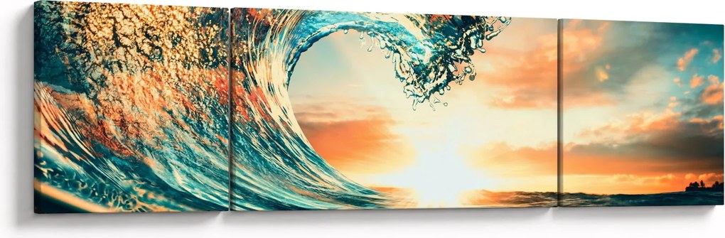 Obraz - Fala (170x50 cm)