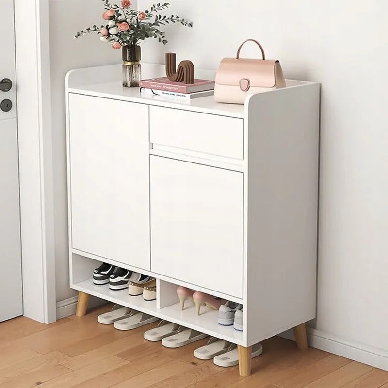 Nowoczesna komoda szafka biała pojemna miejsce na buty 60 cm z szufladą