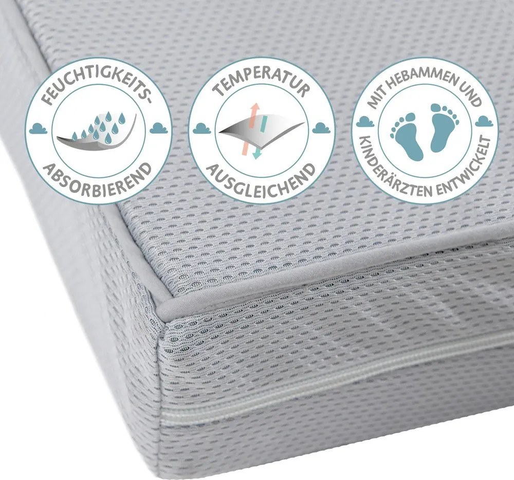 Piankowy materac dziecięcy 60x120 cm Air balance Premiummesh – Roba