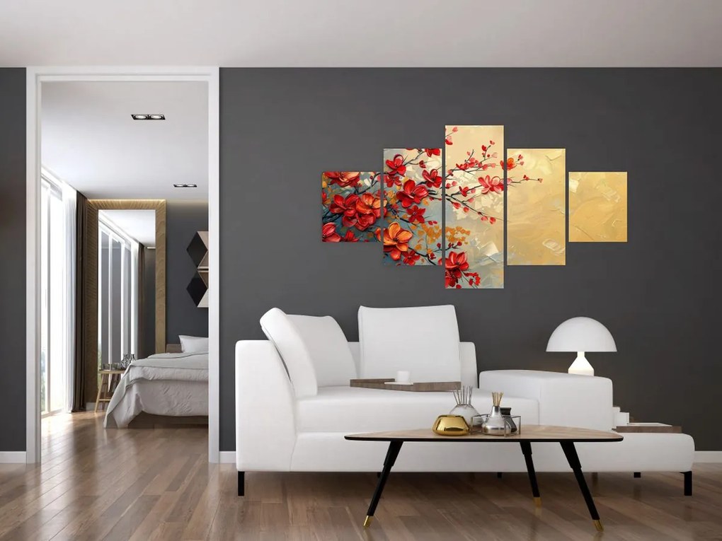 Obraz - Kwitnące drzewo (125x70 cm)