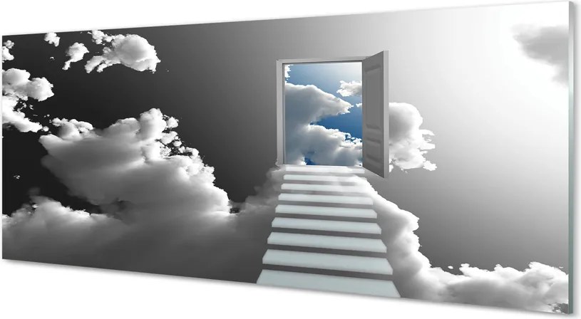 Szkło do Kuchni na Ścianę Schody do Nieba