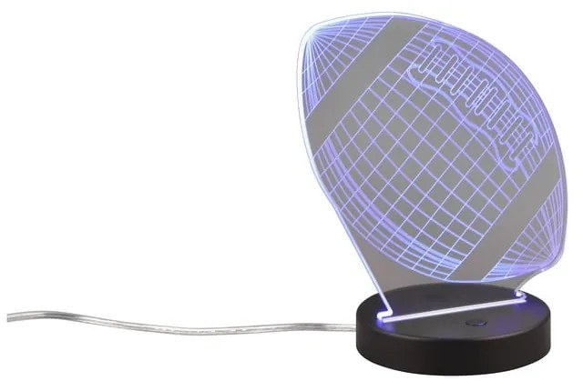 Czarna lampa stołowa LED (wys. 21,5 cm) Football – Trio
