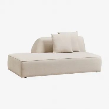 Lewy Moduł Szezlongu Do Tapicerowanej Sofy Modułowej Cardea Kremowo-beżowy Szenil - Sklum
