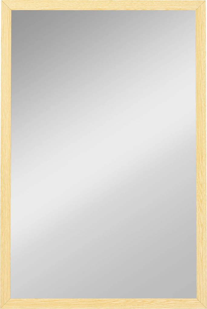 HOMCOM Lustro ścienne, 40 x 60 cm, dekoracyjne lustro do zawieszenia, łatwy montaż, w zestawie śruby | Aosom PL
