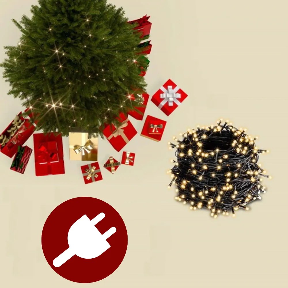 Sztuczna choinka RUDOLPH z lampkami, 150 cm, zielona Casaria