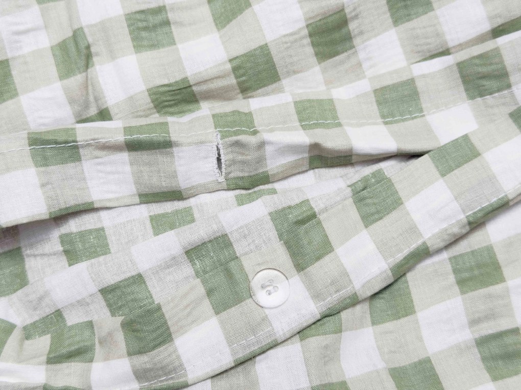 PrzytulneMieszkanie.pl PrzytulneMieszkanie.pl Pościel krepowa do łóżeczka Renforcé GRENTIS zielona Rozmiar pościeli: 45 x 65 cm | 90 x 140 cm