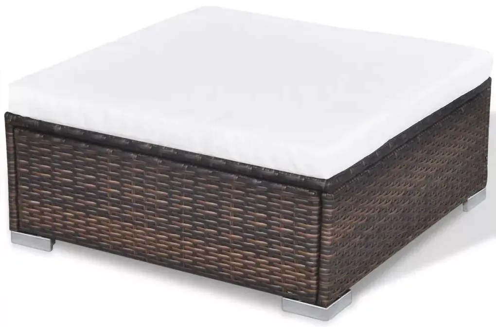 Brązowy zestaw mebli ogrodowych L2-N87