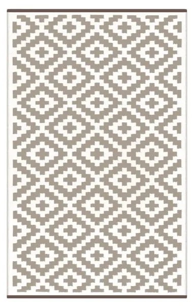Beżowo-biały dwustronny dywan zewnętrzny Green Decore Parado, 120x180 cm