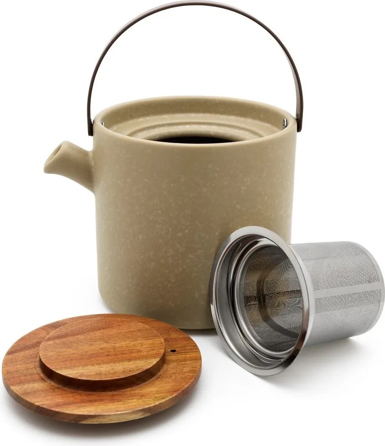 Szarobeżowy serwis do herbaty ceramiczny Umea – Bredemeijer