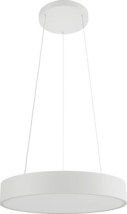 Lampa sufitowa wisząca TOT XL 60W 115º, średnica 650 mm, matowa biel, z inteligentną technologią Tuya, barwa światła CCT 2600K-4000K, ściemnialna - Beneito & Faure