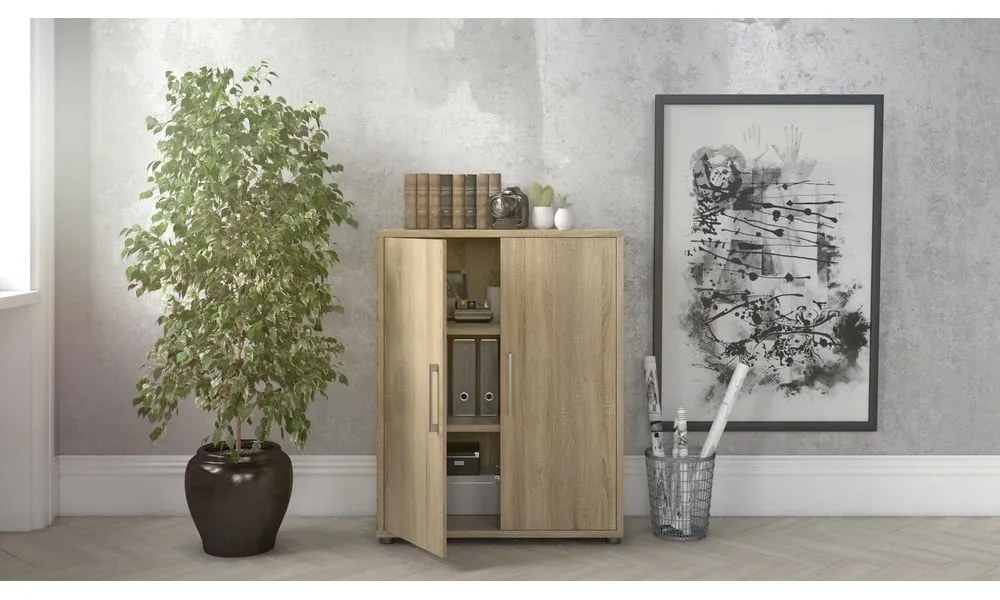 Regał modułowy w dekorze dębu 89x113 cm Prima – Tvilum