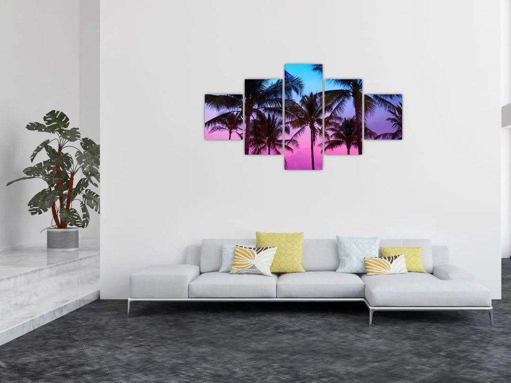 Obraz - Palmy w Miami (125x70 cm)