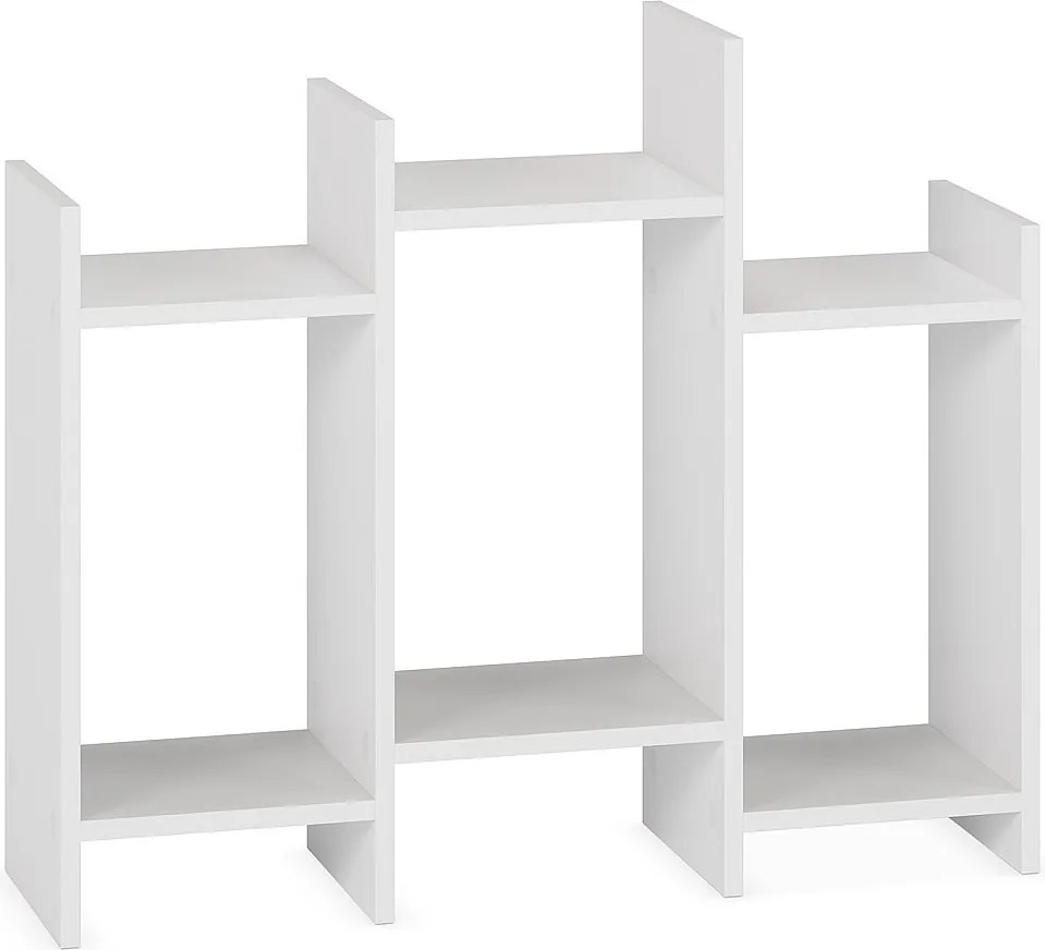 Półka kolumnowa Feroe z 3 otworami, kolor biały