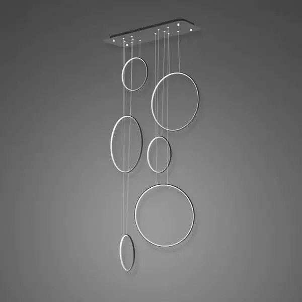 Designerska lampa ściemnialna Ledowe Okręgi No.8 In 90 cm