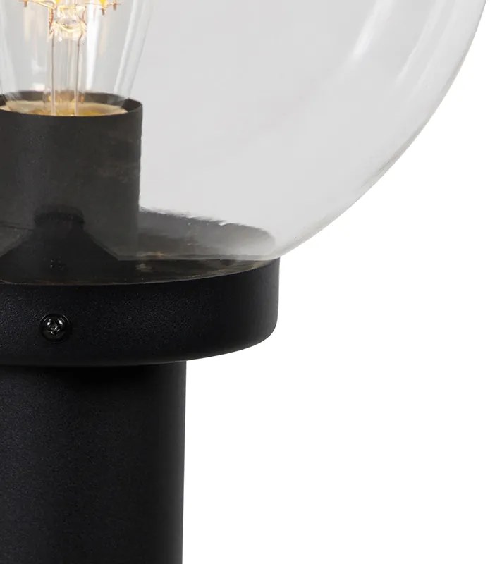 Zewnetrzna Stojąca lampa zewnętrzna czarna z przezroczystym kloszem 100 cm IP44 - Sfera Nowoczesny Oswietlenie zewnetrzne