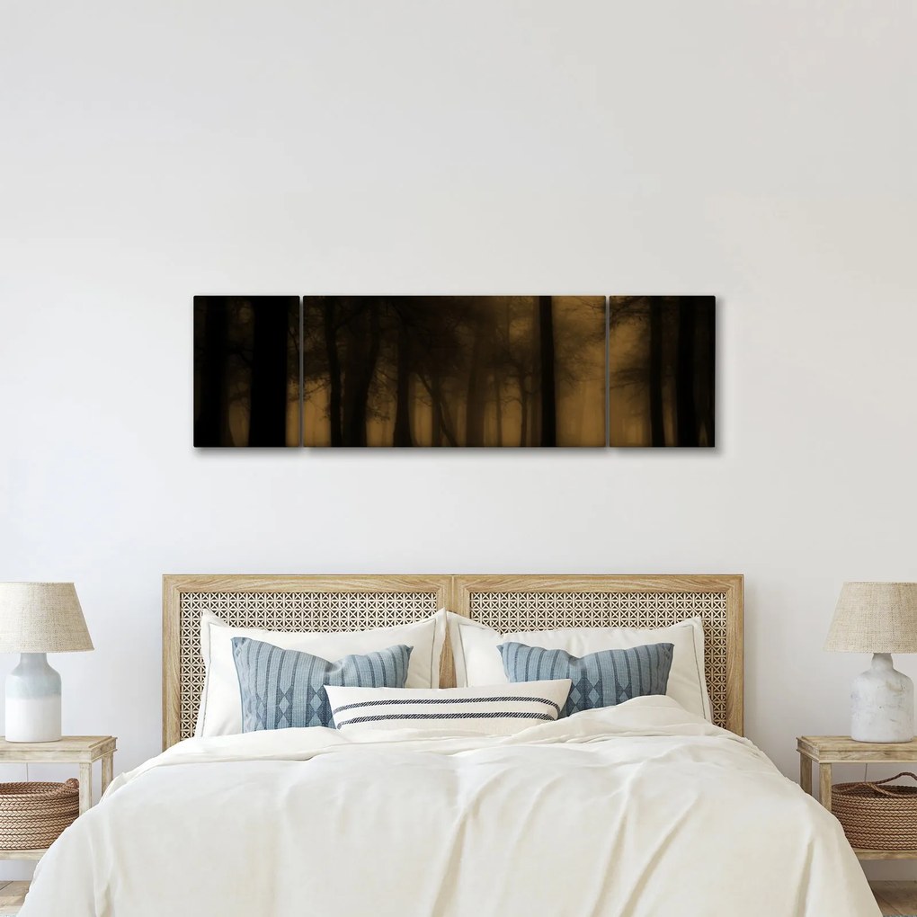 Obraz - Ciemny las (170x50 cm)