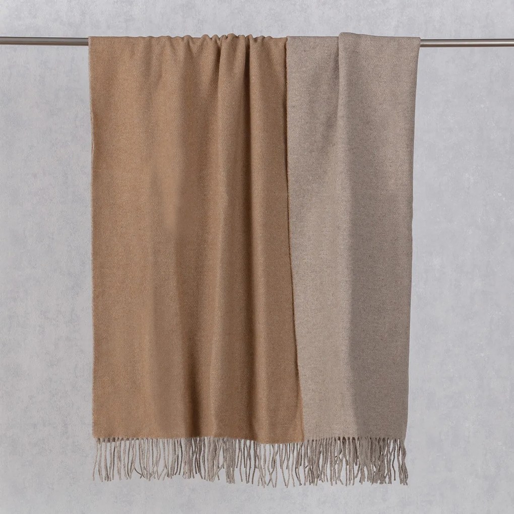 Pled Merinos 140x200cm melange toffee