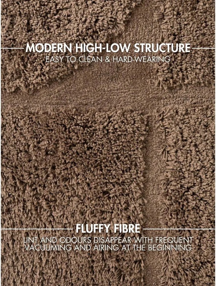 Brązowy okrągły dywan tkany ręcznie ø 200 cm Lambeth Jasper – Ted Baker