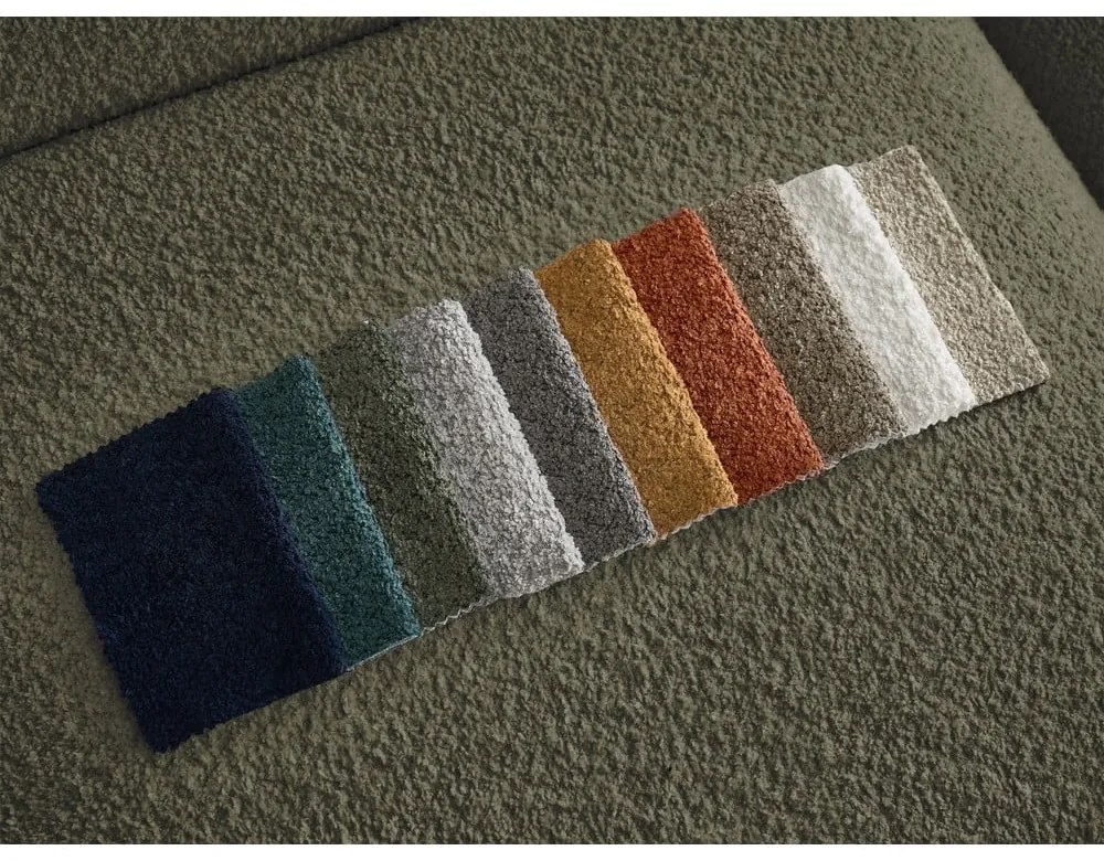Zielony fotel z materiału bouclé Tina – Bobochic Paris