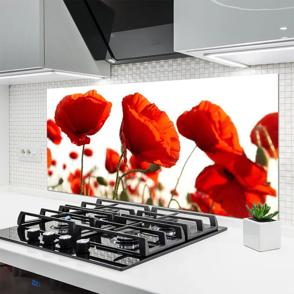 Panel Kuchenny Czerwone Maki O Poranku