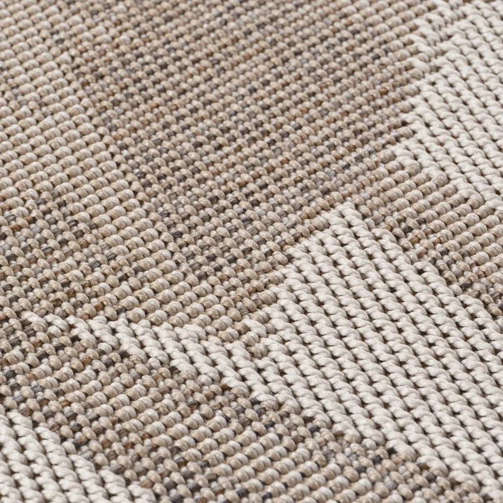 Beżowy okrągły dywan odpowiedni na zewnątrz ø 160 cm Desert 1302 – Ayyildiz Carpets
