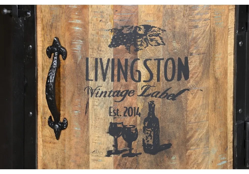 Czarna metalowa szafka na wino liczba butelek 9, 60x85 cm Luni – Interia Home &amp; Living