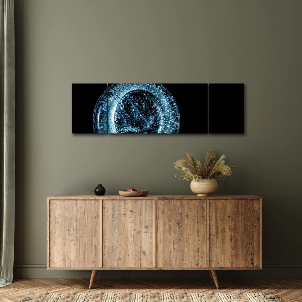 Obraz kropli lodu (170x50 cm)