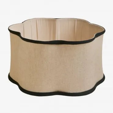 Ekran Do Lampy Ø45 Cm Z Bawełny Philipa Miel - Czarna - Sklum