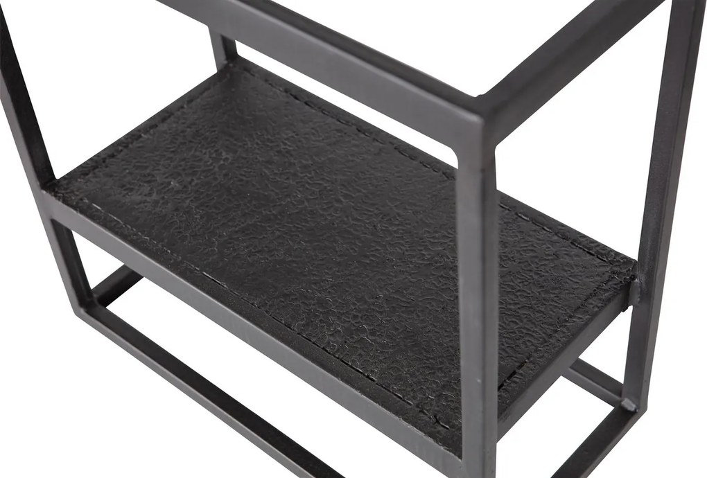 Metalowa półka CASTO 40x40 cm, czarna