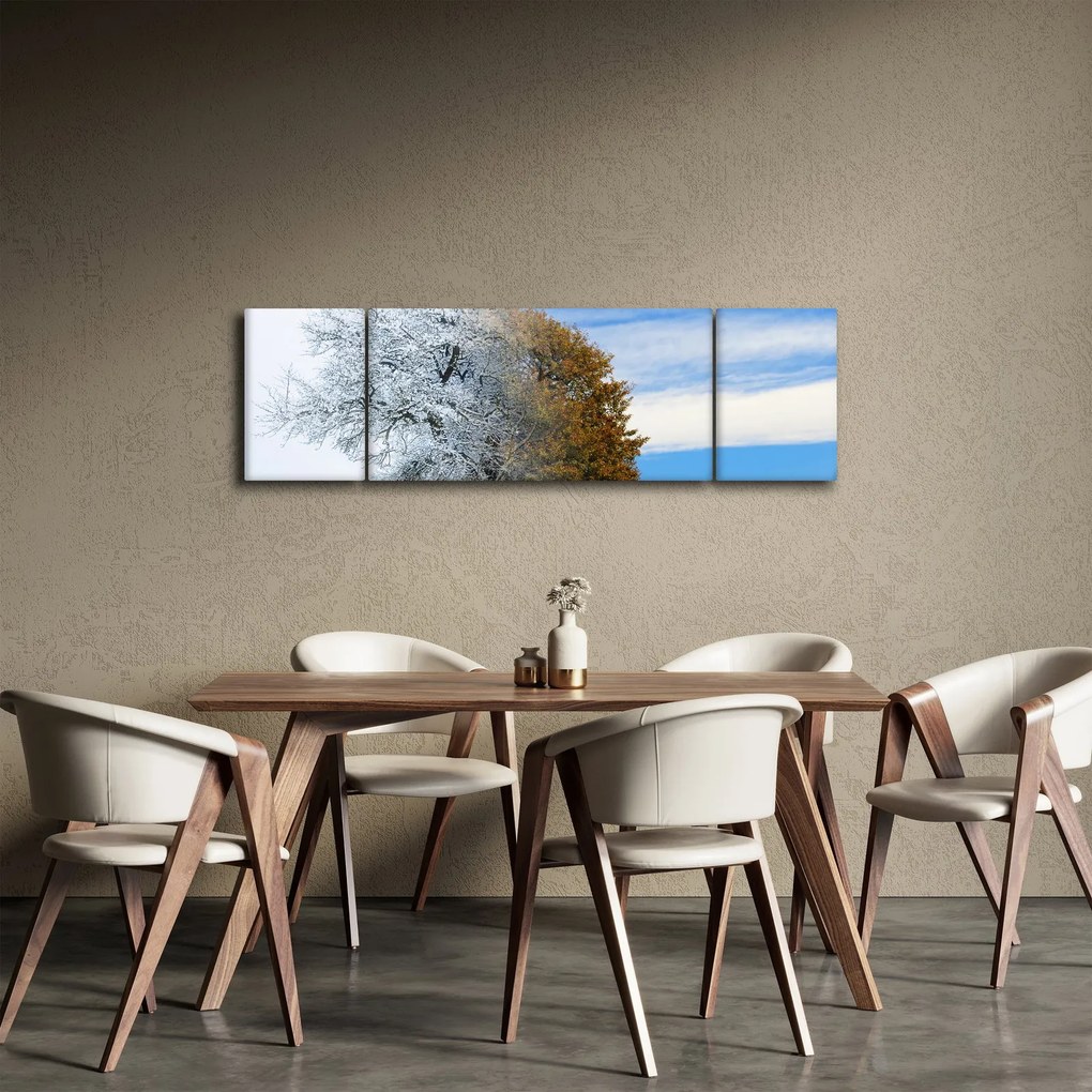 Obraz - Zmiana pór roku (170x50 cm)