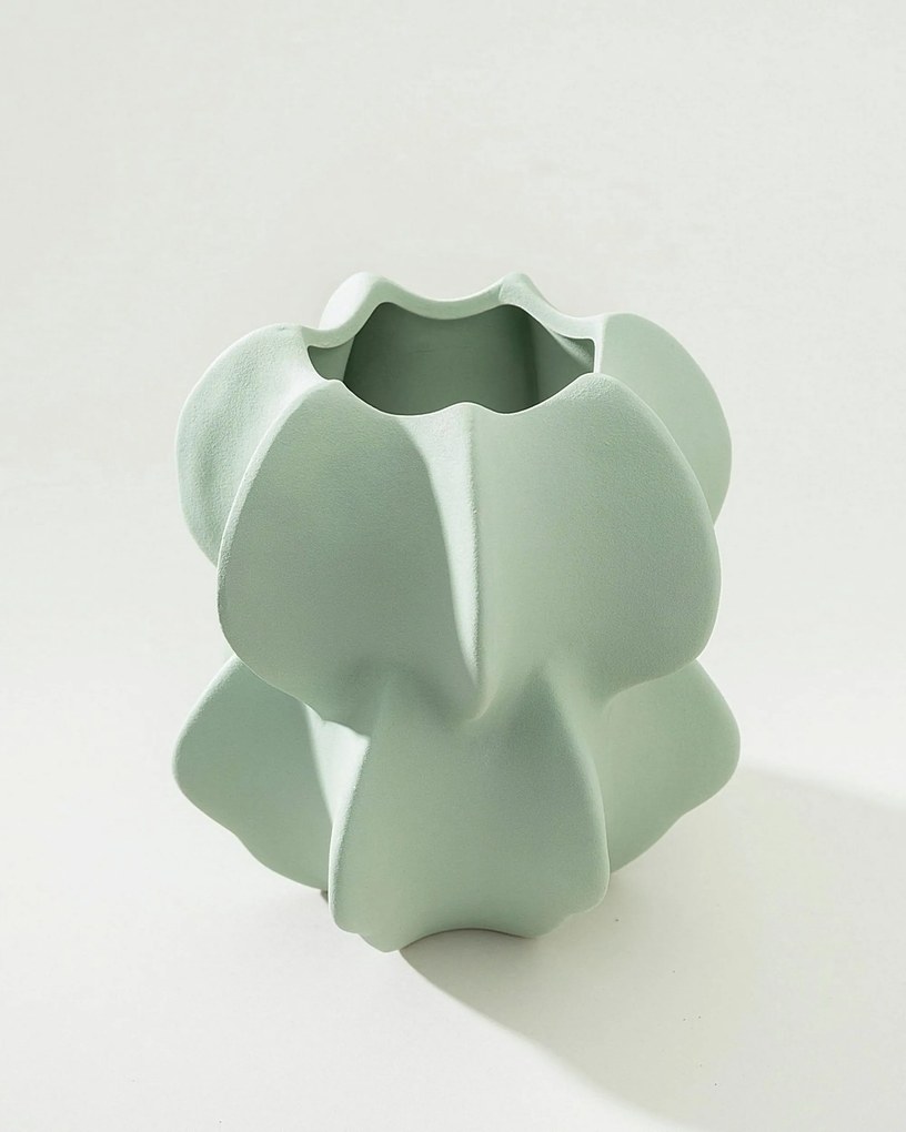 Wazon Petal Green 15x17 cm