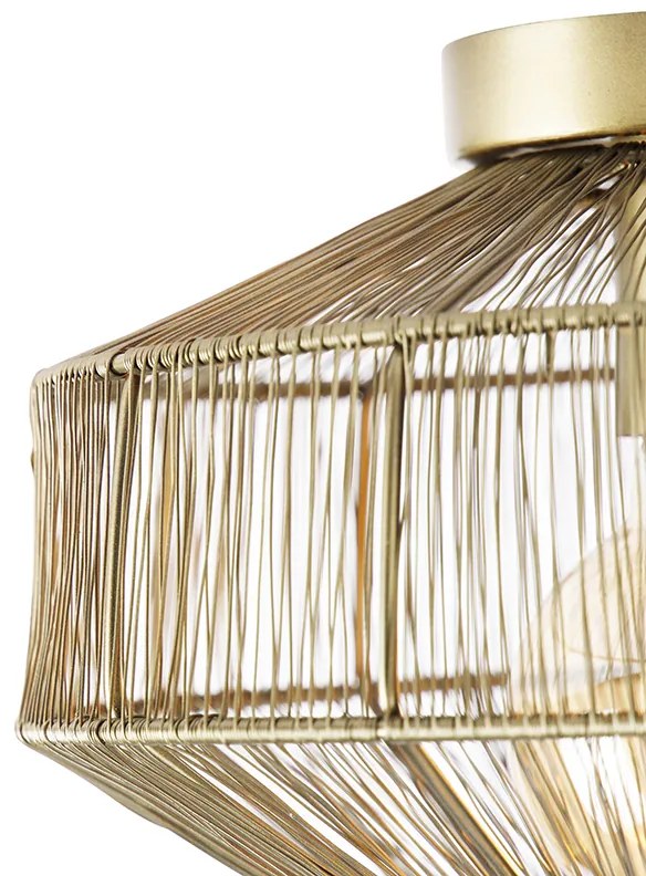 Nowoczesna lampa sufitowa mosiądz 30 cm - Bolti