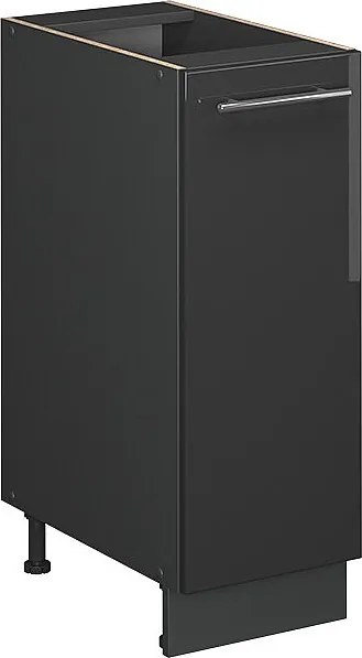 Szafka apteczna antracyt wysoki połysk 30x51.6x82 fame-line