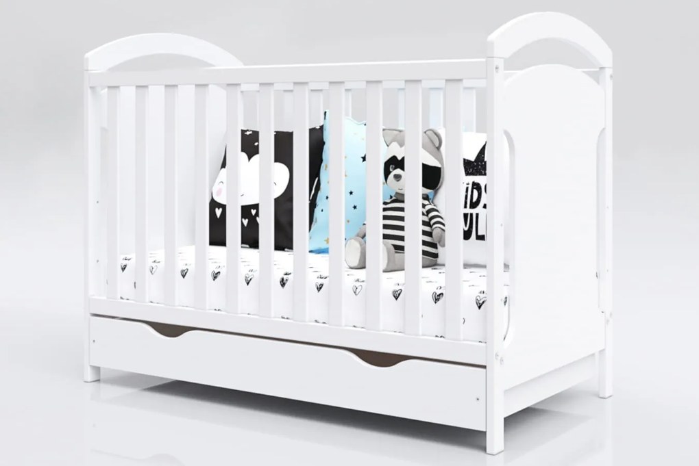 Łóżeczko Adaś2 120/60 z szufladą