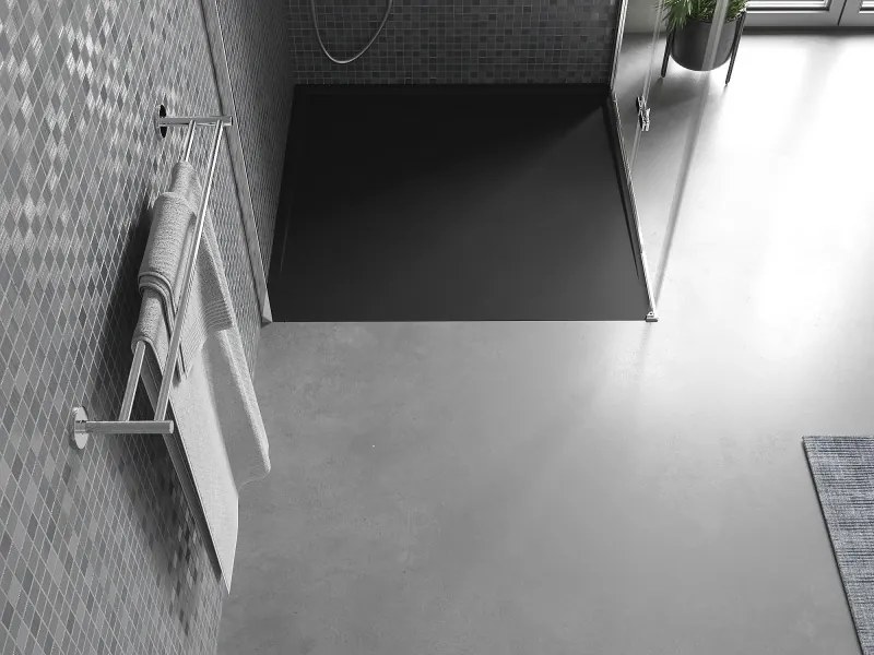 Mexen Amon brodzik kwadratowy SMC 100 x 100 cm, czarny - 4F701010