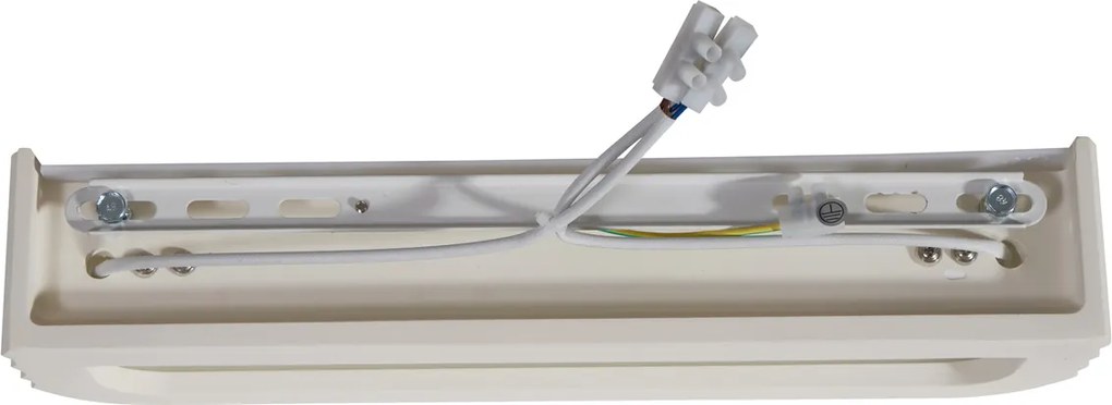 Skandynawski kinkiet beżowy prostokątny 2-punktowy - Plaster