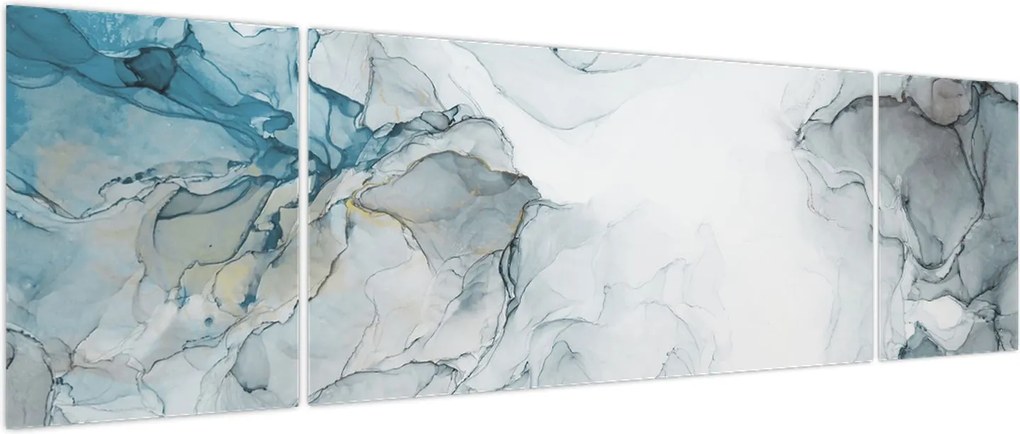Obraz - Niebieski marmur (170x50 cm)