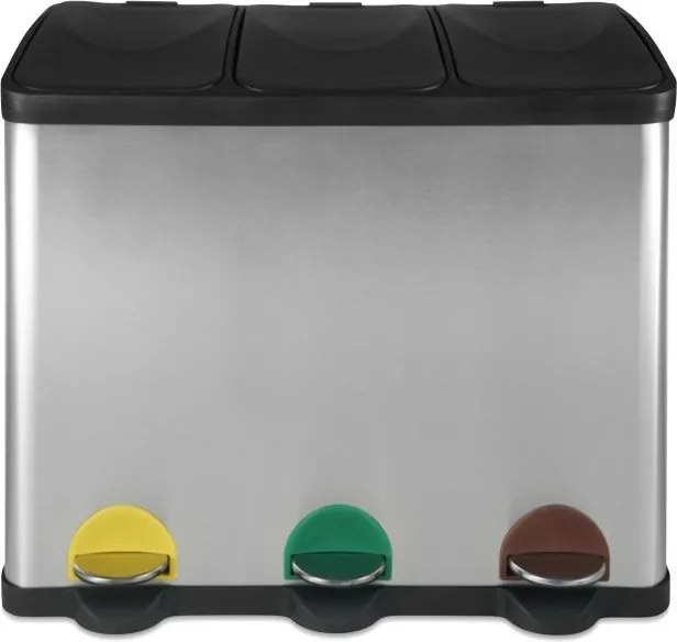 Jago Kosz na odpady do segregacji 45 L, stal nierdzewna