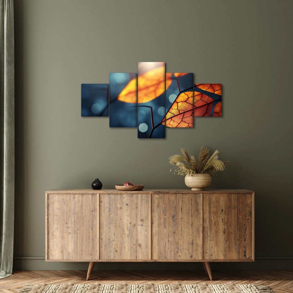 Obraz - Tekstura liści (125x70 cm)