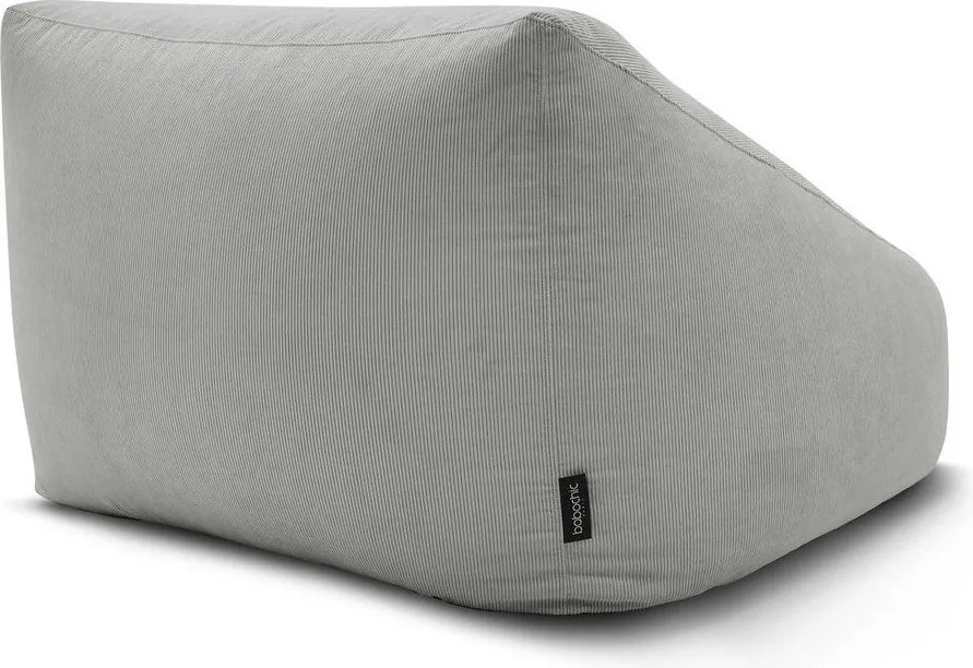 Jasnoszary sztruksowy worek do siedzenia Lilibet – Bobochic Paris