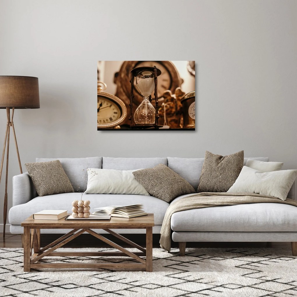 Obraz na szkle - klepsydra (70x50 cm)