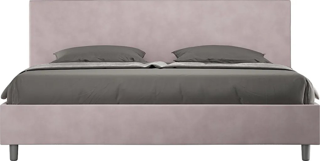 Łóżko bez stelaża tapicerowane 180x190 microfibra Kolor lawendy Adele