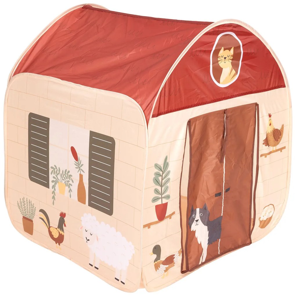 Namiot dla dzieci do pokoju pop up FARM, 85 x 85 cm