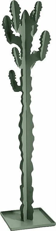 Kaktus wieszak stojący 170 cm, zielone żelazo, nowoczesny dekoracyjny design, sypialnia, biuro, przedpokój, made in Italy