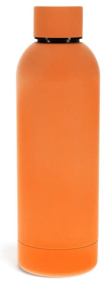 Pomarańczowa podróżna butelka ze stali nierdzewnej 500 ml – Rex London