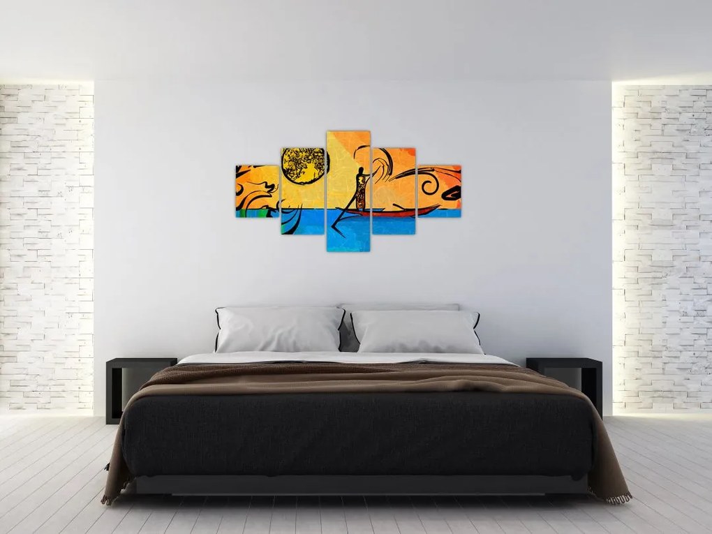 Obraz starożytnego obrazu (125x70 cm)