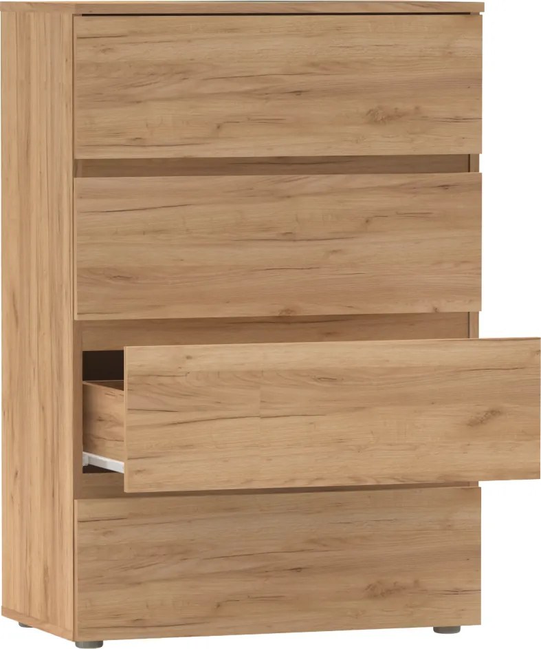 Komoda PARMAD, dąb craft złoty