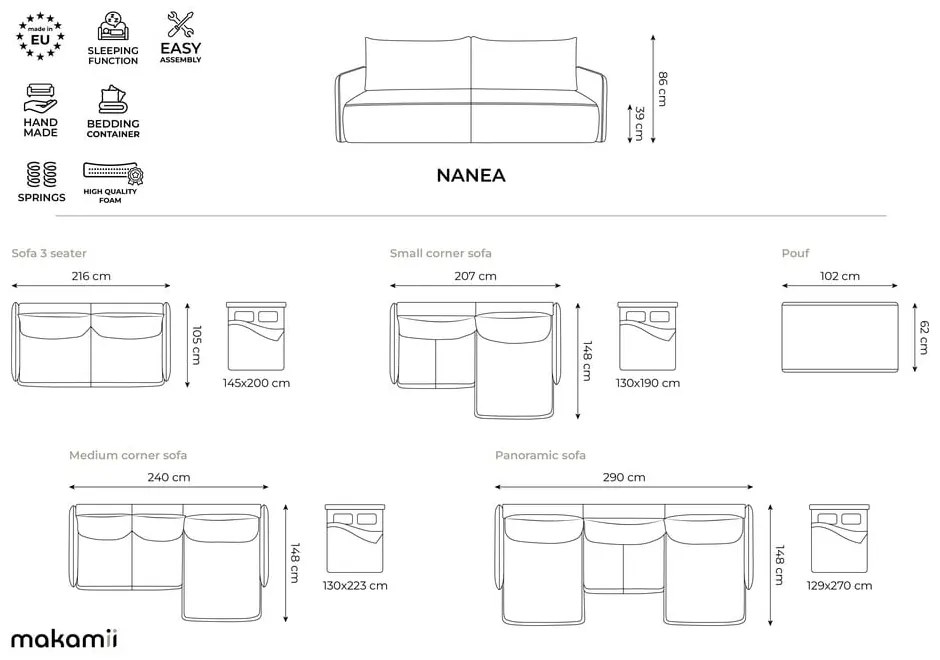 Niebieski podnóżek Nanea – Makamii