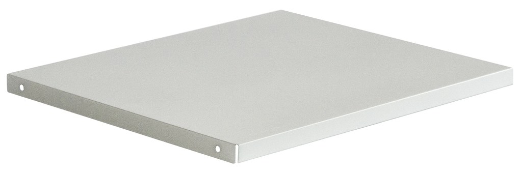 Zestaw półek metalowych do szafy socjalnej BARTEK, 265 x 10 x 405 mm, szary