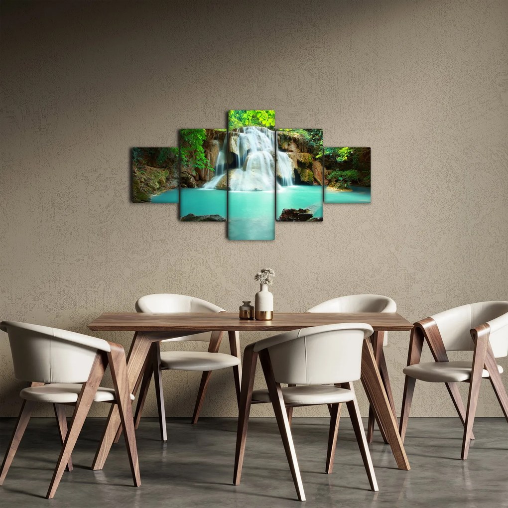 Obraz wodospadów (125x70 cm)